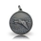 Preview: Jagdmedaille Motiv ENTE in altsilber